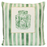 Porcelain Stripe Keepsake Pillow 24 Inch Tall X 24 Inch Wide by Stylecraft - TDS10372