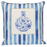 Porcelain Stripe Vessel Pillow 24 Inch Tall and 24 Inch Wide by Stylecraft - TDS10374