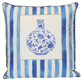 Porcelain Stripe Vessel Pillow 24 Inch Tall and 24 Inch Wide by Stylecraft - TDS10374