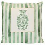 Porcelain Stripe Gallery Pillow 24 Inch Tall and 24 Inch Wide by Stylecraft - TDS10378
