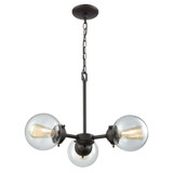 Beckett 3 Light Chandelier 16 Inch Tall and 22 Inch Wide by Atlas - CL11079