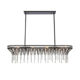 Fantania 4 Light Linear Chandelier 9 Inch Tall and 36 Inch Wide by Atlas - CL11015