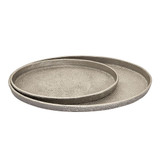 Oval Pebble Tray (Set of 2) 1.5 Inch Tall and 24 Inch Wide by Atlas - AC11522