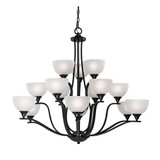 Bristol Lane 15 Light Chandelier 37 Inch Tall and 45 Inch Wide by Atlas - CL11098