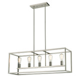 Williamsport 5 Light Linear Chandelier 12 Inch Tall X 37 Inch Wide by Atlas - CL11039