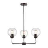 Boman 3 Light Chandelier 14.25 Inch Tall and 23 Inch Wide by Atlas - CL11085