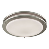 Clarion 24W 1 LED Flush Mount 3 Inch Tall and 15 Inch Wide by Atlas - CL11434