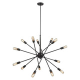 Delphine 14 Light Chandelier 21 Inch Tall and 38 Inch Wide by Atlas - CL11150