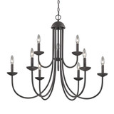 Montgomery 9 Light Chandelier 29 Inch Tall and 34 Inch Wide by Atlas - CL11261