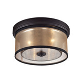 Diffusion 2 Light Flush Mount 6 Inch Tall and 13 Inch Wide by Atlas - CL11440