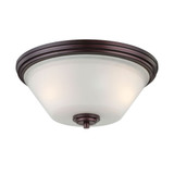 Pittman 2 Light Flush Mount 6 Inch Tall and 14 Inch Wide by Atlas - CL11491