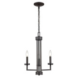West End 3 Light Chandelier 19 Inch Tall and 15 Inch Wide by Atlas - CL11390