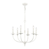 Hartford 6 Light Chandelier 24 Inch Tall and 25 Inch Wide by Atlas - CL11199