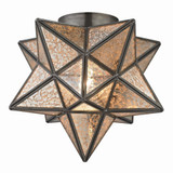 Moravian Star 1 Light Flush Mount 12 Inch Tall and 11 Inch Wide by Atlas - CL11479