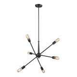 Delphine 6 Light Chandelier 12 Inch Tall and 28 Inch Wide by Atlas - CL11148