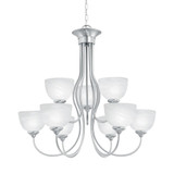 Tahoe 9 Light Chandelier 29 Inch Tall and 30 Inch Wide by Atlas - CL11359