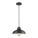 Classic Loft 1 Light Mini Pendant 6 Inch Tall and 11 Inch Wide by Atlas - CL11564