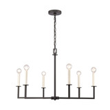 Dunne 6 Light Chandelier 19.25 Inch Tall and 30 Inch Wide by Atlas - CL11158