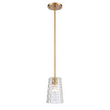 Lightweave 1 Light Mini Pendant 8 Inch Tall and 5.5 Inch Wide by Atlas - CL11622