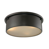 Simpson 3 Light Flush Mount 5 Inch Tall and 14 Inch Wide by Atlas - CL11499