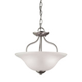 Conway 2 Light Semi Flush Mount 14 Inch Tall and 15 Inch Wide by Atlas - CL11880