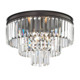 Palacial 3 Light Semi Flush Mount 13 Inch Tall and 19 Inch Wide by Atlas - CL11906