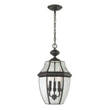 Ashford 3 Light Outdoor Pendant 21 Inch Tall and 12 Inch Wide by Atlas - OL11017