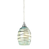 Vines 1 Light Mini Pendant 8 Inch Tall and 5 Inch Wide by Atlas - CL11707