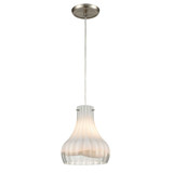 Coastal Scallop 1 Light Mini Pendant 9 Inch Tall and 8 Inch Wide by Atlas - CL12148