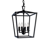 Cage 4 Light Pendant 18 Inch Tall and 12 Inch Wide by Atlas - CL11742