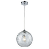 Watersphere 1 Light Mini Pendant 11 Inch Tall and 10 Inch Wide by Atlas - CL11713