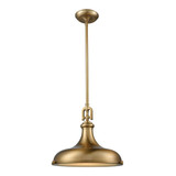 Rutherford 1 Light Pendant 13 Inch Tall and 15 Inch Wide by Atlas - CL11819