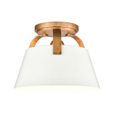 Jepson 1 Light Semi Flush Mount 7 Inch Tall and 9.5 Inch Wide by Atlas - CL11893
