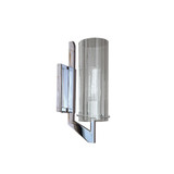 Faceted 1 Light Wall Sconce 12.75 Inch Tall and 12.75 Inch Wide by Atlas - WL11071