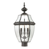 Ashford 3 Light Outdoor Post Mount 23 Inch Tall and 13 Inch Wide by Atlas - OL11244