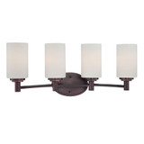 Pittman 4 Light Bath Vanity 9.75 Inch Tall and 24 Inch Wide by Atlas - WL11410