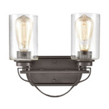Market Square 2 Light Bath Vanity 11 Inch Tall and 12 Inch Wide by Atlas - WL11365
