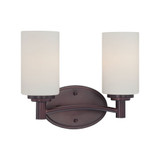 Pittman 2 Light Bath Vanity 9.75 Inch Tall and 12 Inch Wide by Atlas - WL11408