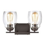 Calistoga 2 Light Bath Vanity 9 Inch Tall and 14 Inch Wide by Atlas - WL11241
