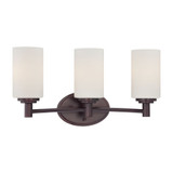 Pittman 3 Light Bath Vanity 9.75 Inch Tall and 19 Inch Wide by Atlas - WL11409