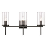 Oakland 3 Light Bath Vanity 12 Inch Tall and 23 Inch Wide by Atlas - WL11384
