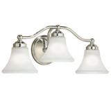 Soleil 3 Light Bath Vanity 9.25 Inch Tall and 22.25 Inch Wide by Atlas - WL11442