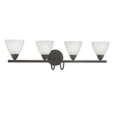 Tia 4 Light Bath Vanity 8.5 Inch Tall and 30.75 Inch Wide by Atlas - WL11457