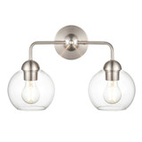Astoria 2 Light Bath Vanity 10.75 Inch Tall and 15.75 Inch Wide by Atlas - WL11186