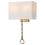Shannon 2 Light Wall Sconce 17 Inch Tall and 10 Inch Wide by Atlas - WL11696