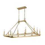 Woodrow Way 12 Light Large Linear Island Pendant by Bailey Street Home - 372-BEL-937833