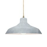 Radiance 1 Light Medium Loft Concrete Pendant by Justice Design - CER-6263-CONC