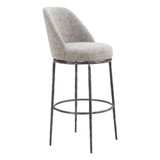 Nordhavn Swivel Barstool 42.5 Inch Tall and 19.1 Inch Wide by Zuo Modern - 110271_p