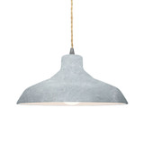Radiance 1 Light Medium Loft Concrete Pendant by Justice Design - CER-6263-CONC