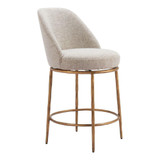 Nordhavn Swivel Counter Stool 35.8 Inch Tall X 19.1 Inch Wide by Zuo Modern - 110272_p